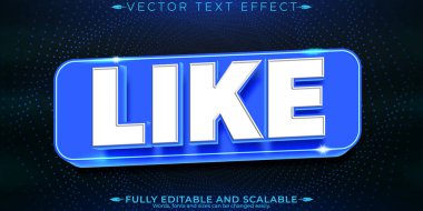 Düğme metin efekti, düzenlenebilir sosyal medya pazarlama metni gibi