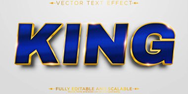 Kraliyet metin efekti, düzenlenebilir zarif kalın metin biçimi