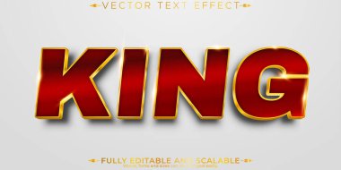 Kraliyet metin efekti, düzenlenebilir zarif kalın metin biçimi