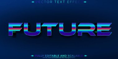 Gelecekteki metin efekti, düzenlenebilir siber ve teknolojik metin biçimi