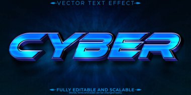 Siber metin efekti, düzenlenebilir gelecek ve teknoloji metin biçimi