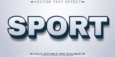 Spor metin efekti, düzenlenebilir basketbol ve futbol metin tarzı