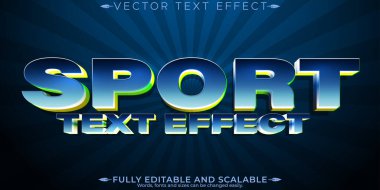 Spor metin efekti, düzenlenebilir basketbol ve futbol metin tarzı
