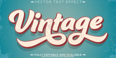 Klasik metin efekti, düzenlenebilir retro ve eski metin biçimi