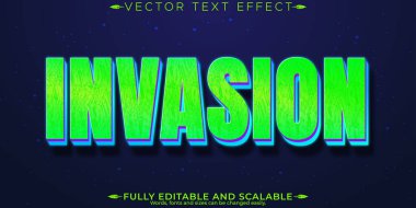 Uzaylı metin efekti, düzenlenebilir boşluk ve işgal metni biçimi