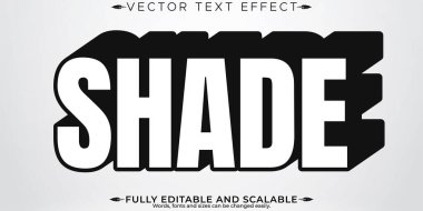 Retro gölge metin efekti, düzenlenebilir gölge ve klasik metin biçimi