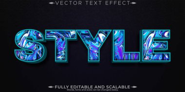 Modern metin efekti, düzenlenebilir spor ve lüks metin tarzı