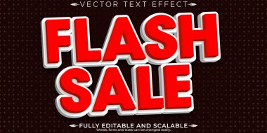 Hızlı satış metni efekti, düzenlenebilir alışveriş ve metin biçimi