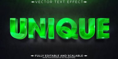 Eşsiz metin efekti, düzenlenebilir kraliyet ve lüks metin biçimi