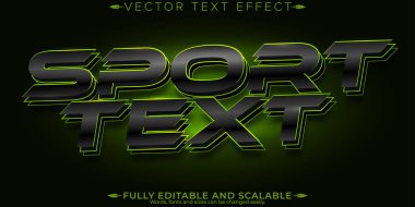 Spor metin efekti, düzenlenebilir futbol ve hızlı metin biçimi