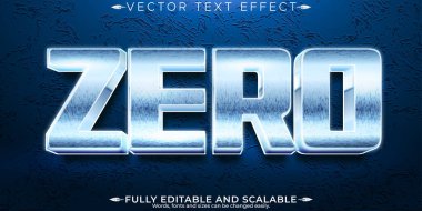 Sıfır metalik metin efekti, düzenlenebilir demir ve çelik metin biçimi