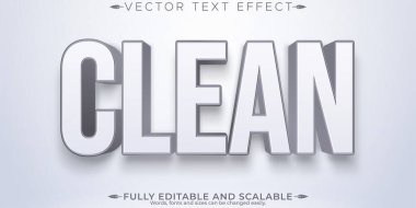 Temiz beyaz metin efekti, düzenlenebilir basit zarif metin biçimi