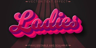 Klasik metin efekti, düzenlenebilir 80 'ler metin biçimi