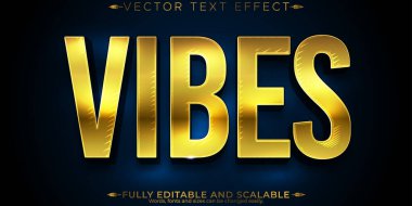 Altın metin efekti, düzenlenebilir parlak ve zarif metin biçimi