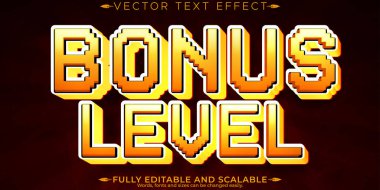 Arcade metin efekti, düzenlenebilir piksel ve retro metin biçimi