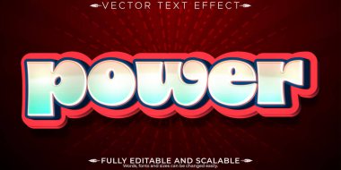 Çıkartma metin efekti, düzenlenebilir çizgi film ve özelleştirilebilir fon