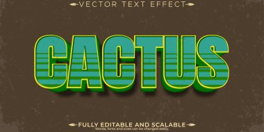 Retro, klasik metin efekti, düzenlenebilir 70 'ler ve 80' ler metin biçimi