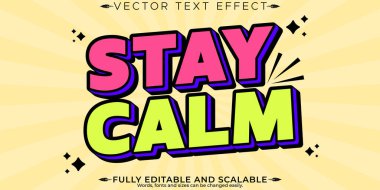 Retro klasik metin efekti, düzenlenebilir 70 'ler ve 80' ler metin biçimi