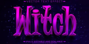 Cadı metin efekti, düzenlenebilir büyücü ve sihirli özelleştirilebilir f