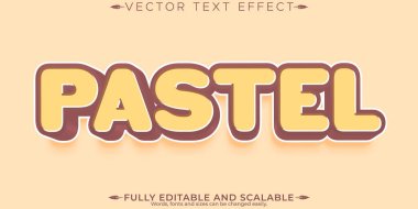Pastel Renkleri metin efekti, düzenlenebilir yumuşak ve özelleştirilebilir