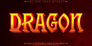 Ejderha metin efekti, düzenlenebilir efsanevi ve kişiselleştirilebilir