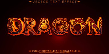 Ejderha metin efekti, düzenlenebilir canavar ve cadılar bayramı metin biçimi