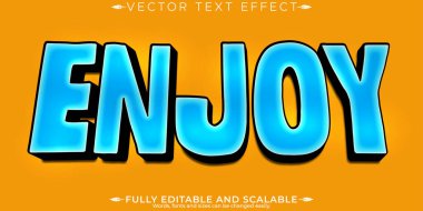 Çizgi film metin efekti, düzenlenebilir keyif ve komik özelleştirilebilir yazı tipi 