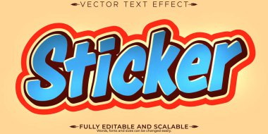 Retro, klasik metin efekti, düzenlenebilir 70 'ler ve 80' ler metin biçimi