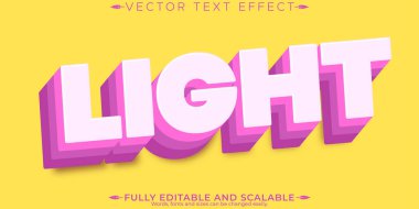 Pembe metin efekti, düzenlenebilir modern ve poster tarzı