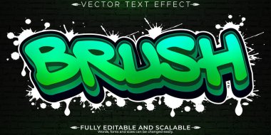 Graffiti metin efekti, düzenlenebilir sprey ve sokak metni tarzı
