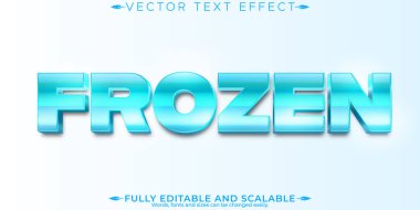 Buz metin efekti, düzenlenebilir buzdağı ve kar metni biçimi