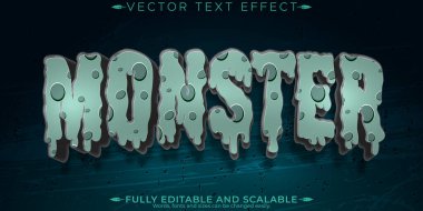 Canavar metin efekti, düzenlenebilir korku ve korkutucu metin tarzı