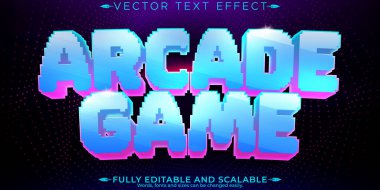 Arcade metin efekti, düzenlenebilir piksel ve retro metin biçimi