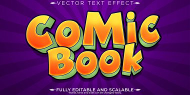 Çizgi roman metin efekti, düzenlenebilir çizgi film ve komik metin tarzı
