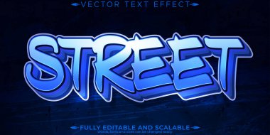 Graffiti metin efekti, düzenlenebilir sprey ve sokak metni tarzı