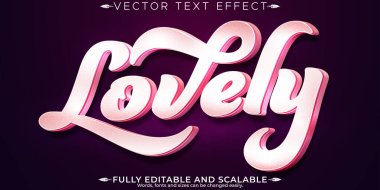 Pembe metin efekti, düzenlenebilir ışık ve yumuşak metin biçimi