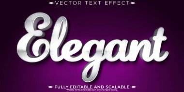 Düzenlenebilir metin efekti, zarif gümüş metin biçimi