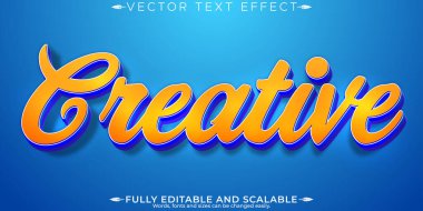 Yaratıcı metin efekti, düzenlenebilir modern ve iş metni biçimi