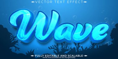Su metin efekti, düzenlenebilir dalga ve sıvı metin biçimi