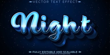 Gece müziği metin efekti, düzenlenebilir caz ve blues metin tarzı