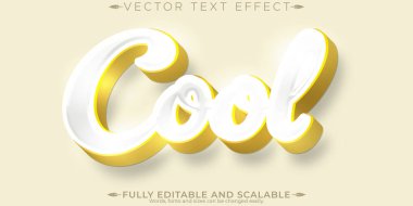 Cool fırça metin efekti, düzenlenebilir modern harf dizimi fon