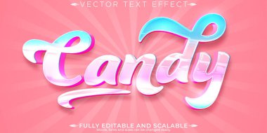 Şeker metin efekti, düzenlenebilir şeker ve tatlı metin biçimi