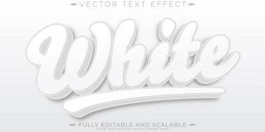 Beyaz metin efekti, düzenlenebilir basit basit metin biçimi