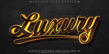 Lüks altın metin efekti, düzenlenebilir altın ve zengin metin tarzı