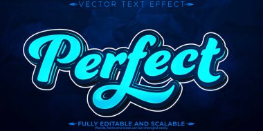 Mükemmel metin efekti, düzenlenebilir modern yazı tipi