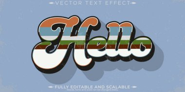 Merhaba düzenlenebilir metin efekti, eski metin biçimi