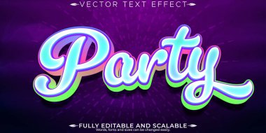 Parti metin efekti, düzenlenebilir müzik ve disko metin biçimi