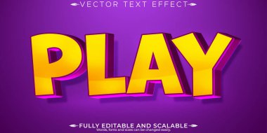 Çizgi film oynatma efekti, düzenlenebilir komedi ve komik metin biçimi