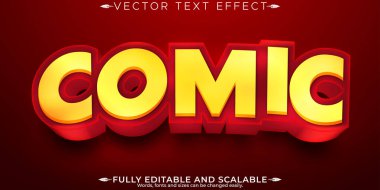 Çizgi film çizgi roman efekti, düzenlenebilir çocuklar ve çocuklar metin tarzı