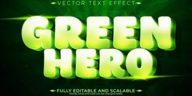 Süper kahraman metin efekti, düzenlenebilir çizgi film ve çizgi roman metni styl